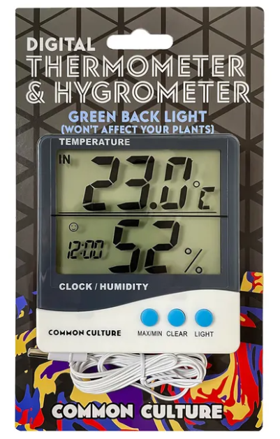 Common Culture Large Display Thermometer & Hygrometer