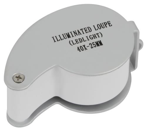Illuminated Magnifier Loupe 40x