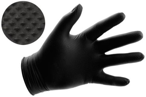 Powder Free Diamond Textured Nitrile Gloves