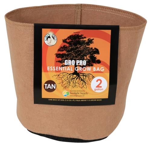 Gro Pro Essential Round Fabric Pot (Tan)