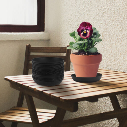 Gro Pro Heavy Duty Black Saucer w/ Tall Sides (10 Pack)