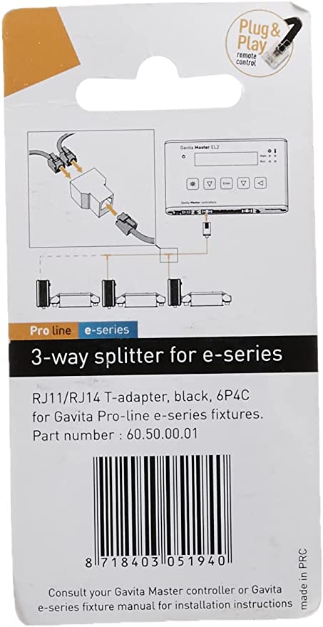 Gavita 3 Way RJ14 Cable Splitter
