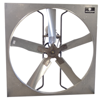 Schaefer 54" Galvanized Panel Fan, 5-Wing, 3-Phase