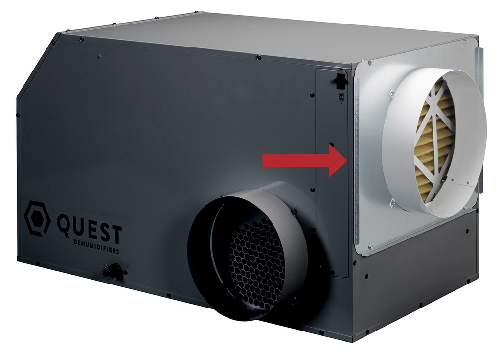 Quest Return/Supply Air Duct Collar for Overhead Dehumidifiers