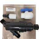 Current Culture Under Current Filter Kit – 1″ Inline Filter with Fittings