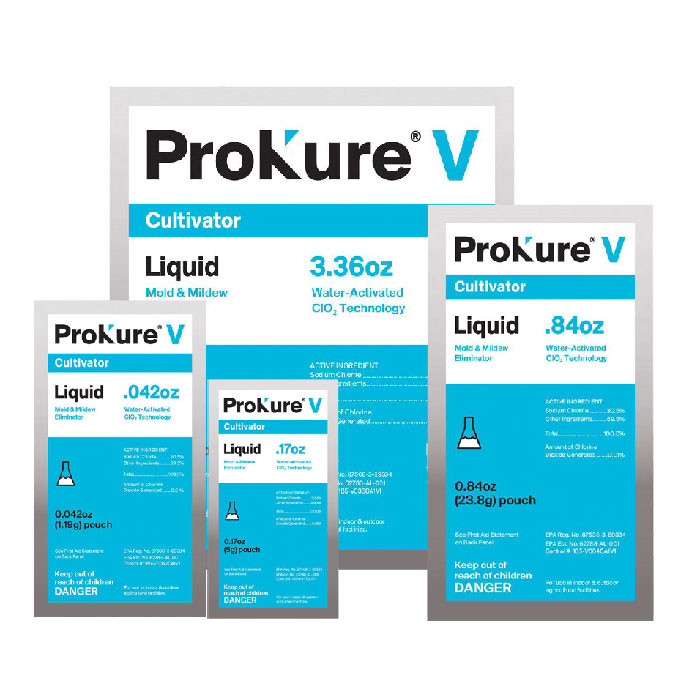 Prokure V Chlorine Dioxide Liquid Mold and Mildew Eliminator